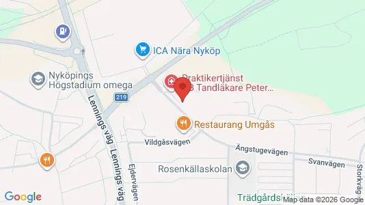 Apartments for rent i Nyköping - kort over placeringen