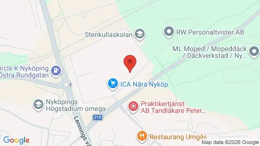 Apartments for rent i Nyköping - kort over placeringen
