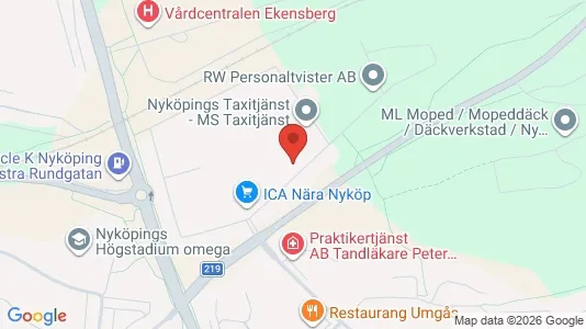 Apartments for rent i Nyköping - kort over placeringen