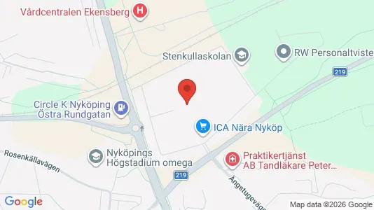 Apartments for rent i Nyköping - kort over placeringen