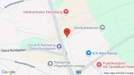 Apartments for rent i Nyköping - kort over placeringen