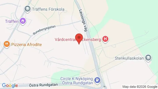 Apartments for rent i Nyköping - kort over placeringen