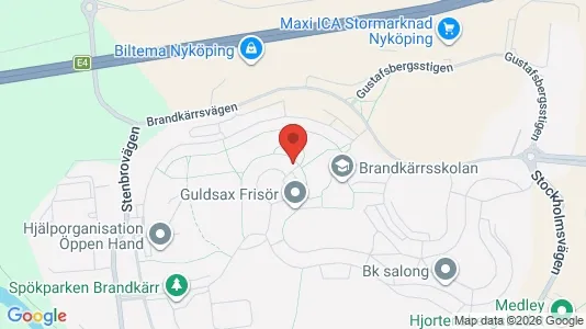 Apartments for rent i Nyköping - kort over placeringen