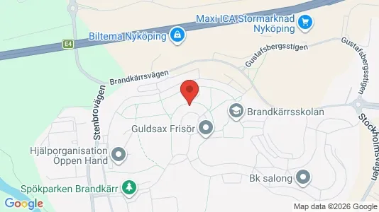 Apartments for rent i Nyköping - kort over placeringen
