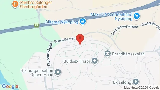 Apartments for rent i Nyköping - kort over placeringen
