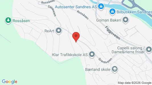 Apartments for rent i Sandnes - kort over placeringen