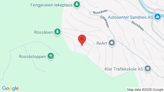 Apartments for rent i Sandnes - kort over placeringen