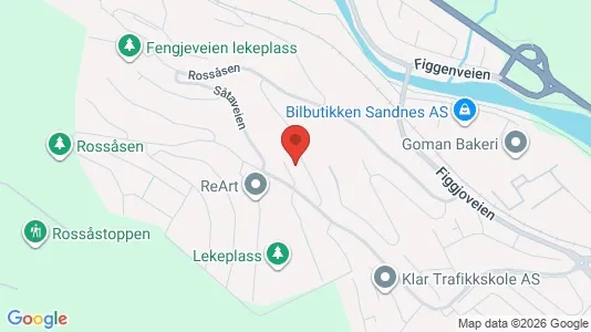 Apartments for rent i Sandnes - kort over placeringen