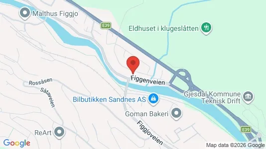 Apartments for rent i Sandnes - kort over placeringen