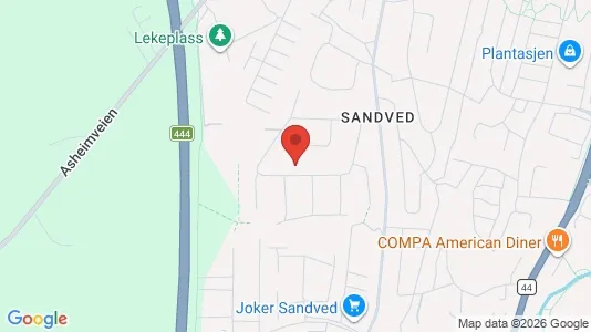 Apartments for rent i Sandnes - kort over placeringen