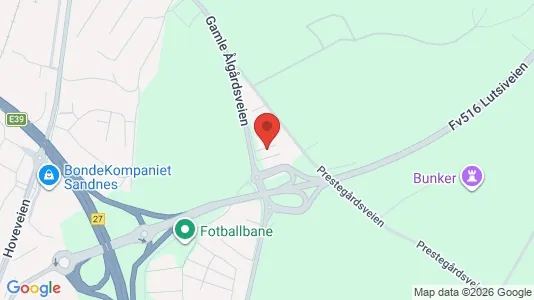 Rooms for rent i Sandnes - kort over placeringen