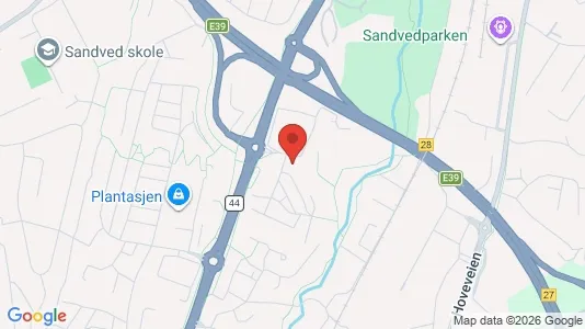 Rooms for rent i Sandnes - kort over placeringen
