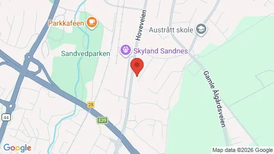 Apartments for rent i Sandnes - kort over placeringen