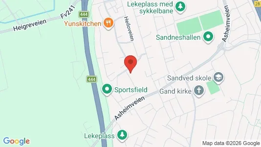 Apartments for rent i Sandnes - kort over placeringen