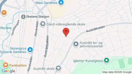 Apartments for rent i Sandnes - kort over placeringen