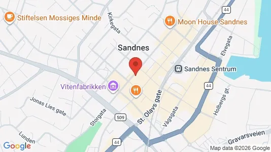 Apartments for rent i Sandnes - kort over placeringen