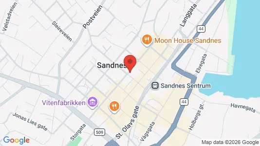 Apartments for rent i Sandnes - kort over placeringen
