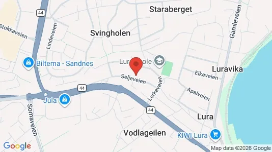 Apartments for rent i Sandnes - kort over placeringen