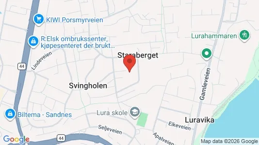 Rooms for rent i Sandnes - kort over placeringen