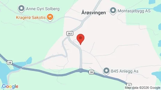 Rooms for rent i Kragerø - kort over placeringen