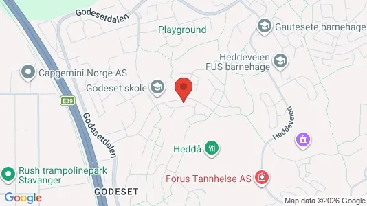 Rooms for rent i Stavanger - kort over placeringen