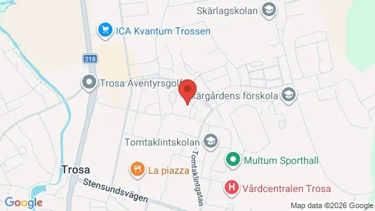 Apartments for rent i Trosa - kort over placeringen