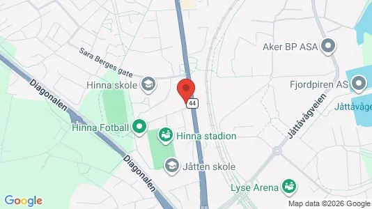 Rooms for rent i Stavanger - kort over placeringen