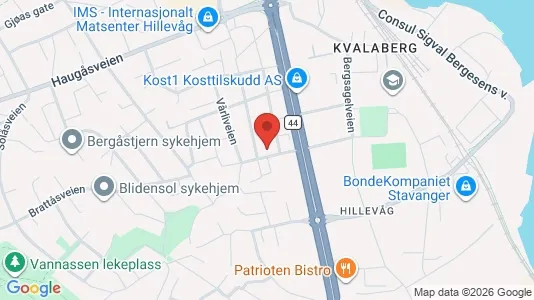 Rooms for rent i Stavanger - kort over placeringen