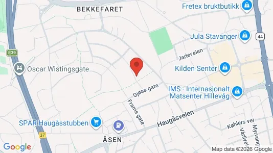 Rooms for rent i Stavanger - kort over placeringen