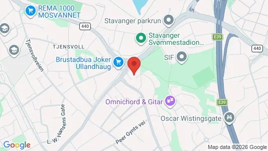 Rooms for rent i Stavanger - kort over placeringen
