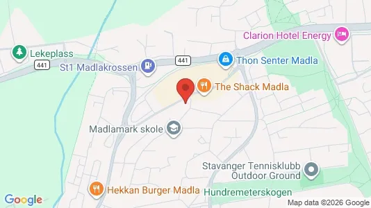Rooms for rent i Stavanger - kort over placeringen