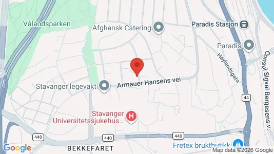 Apartments for rent i Stavanger - kort over placeringen
