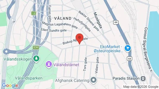 Rooms for rent i Stavanger - kort over placeringen