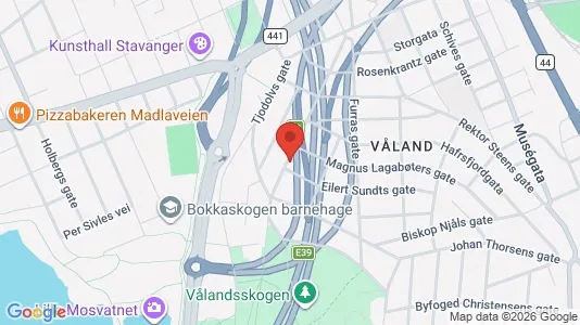 Rooms for rent i Stavanger - kort over placeringen