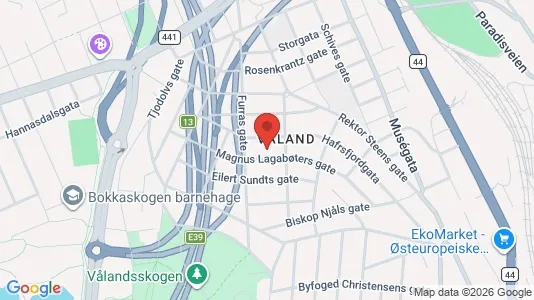 Rooms for rent i Stavanger - kort over placeringen
