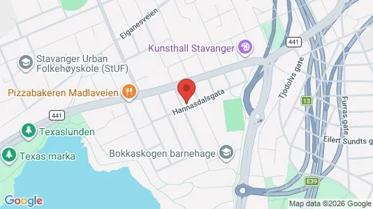 Apartments for rent i Stavanger - kort over placeringen