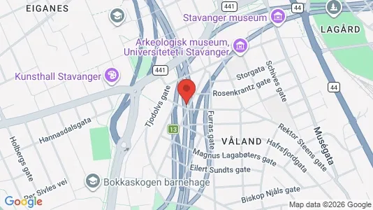 Apartments for rent i Stavanger - kort over placeringen