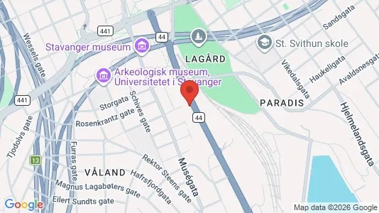 Apartments for rent i Stavanger - kort over placeringen