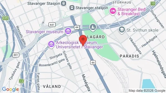 Apartments for rent i Stavanger - kort over placeringen