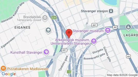 Apartments for rent i Stavanger - kort over placeringen