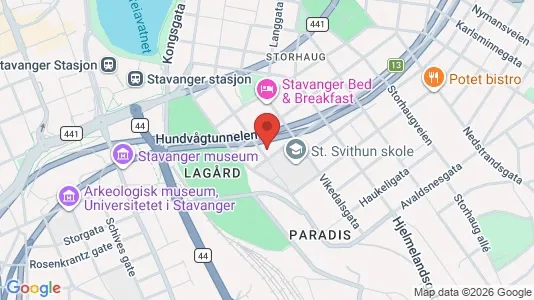 Rooms for rent i Stavanger - kort over placeringen