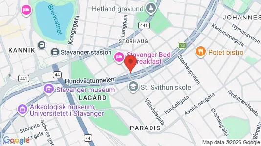 Apartments for rent i Stavanger - kort over placeringen