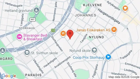 Apartments for rent i Stavanger - kort over placeringen