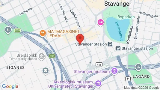 Apartments for rent i Stavanger - kort over placeringen