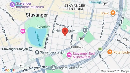 Apartments for rent i Stavanger - kort over placeringen