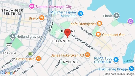 Apartments for rent i Stavanger - kort over placeringen