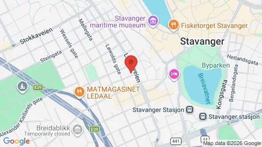 Apartments for rent i Stavanger - kort over placeringen