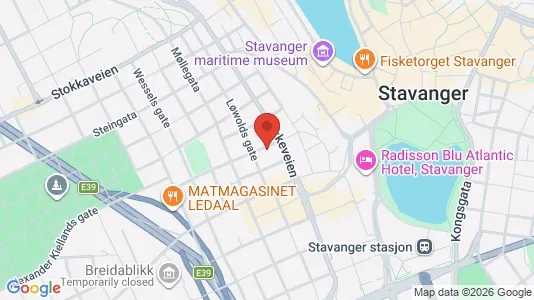 Apartments for rent i Stavanger - kort over placeringen