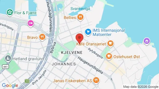 Rooms for rent i Stavanger - kort over placeringen