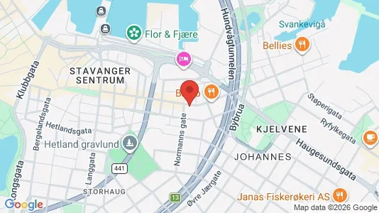 Apartments for rent i Stavanger - kort over placeringen